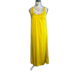 NWOT Velvet by Graham & Spencer Mustard Yellow Viscose Dress XS